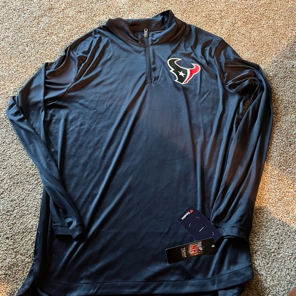 Houston Texans XL quarter zip long sleeve pullover. Brand New! - Picture 2 of 4
